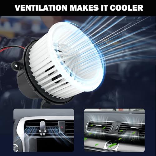 Image of 87760 AC Heater Blower Motor Fan Assembly Fit for Porsche Panamera 2010 2011 2012 2013 2014 2015 2016 97057391200, 97057392200, 97057392201