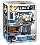 Amon-Ra St. Brown #254 Facsimile Signed Reprint Laser Autographed Funko POP! Football NFL: Detroit Lions Figurine with Protector Case