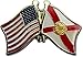 Wholesale Pack of 3 USA American State Florida Flag Bike Hat Cap lapel Pin