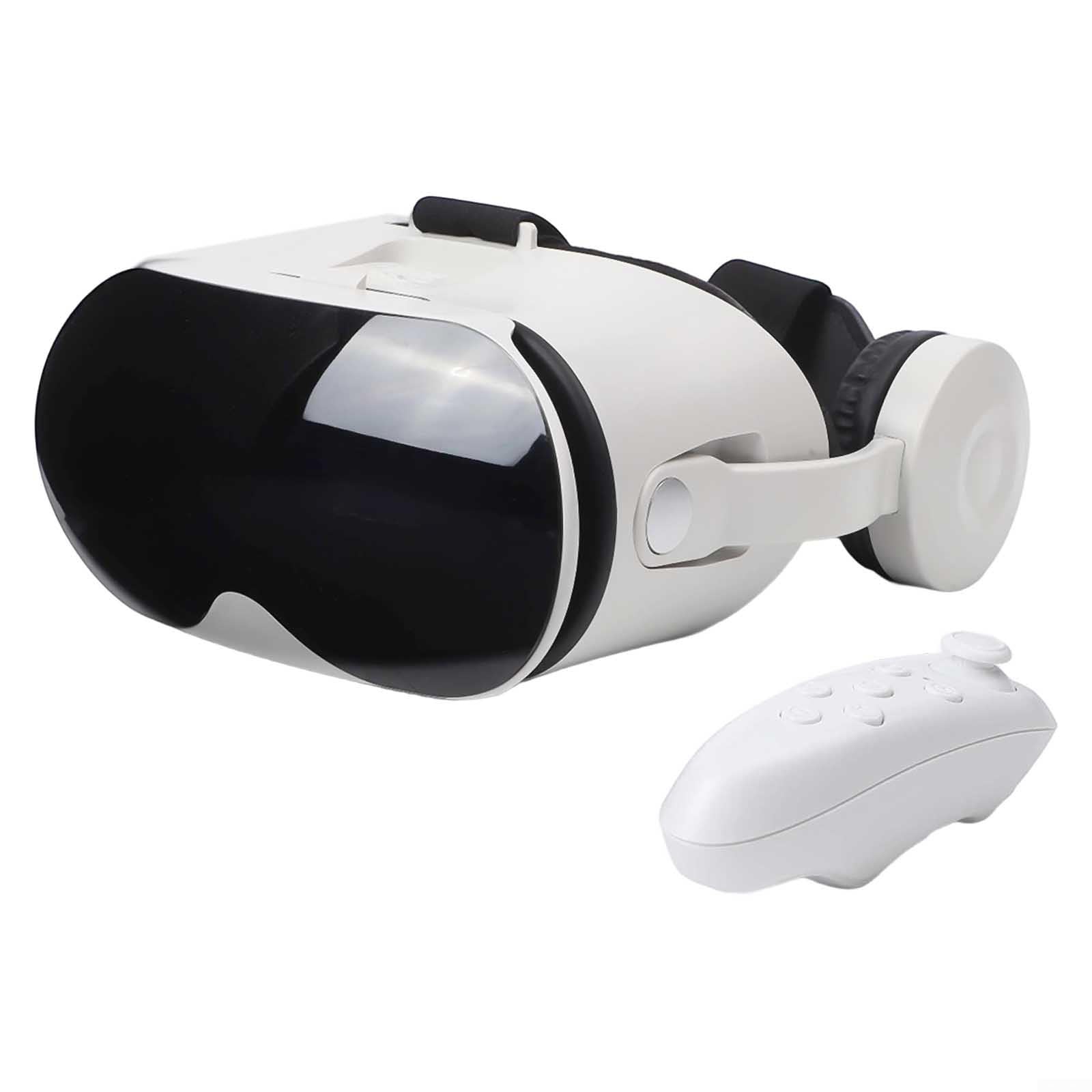 Casque VR pour téléphone portable, lunettes de réalité virtuelle 3D avec contrôleur et casque pour iOS pour téléphones Android de 5,5 à 6,7 pouces ()
