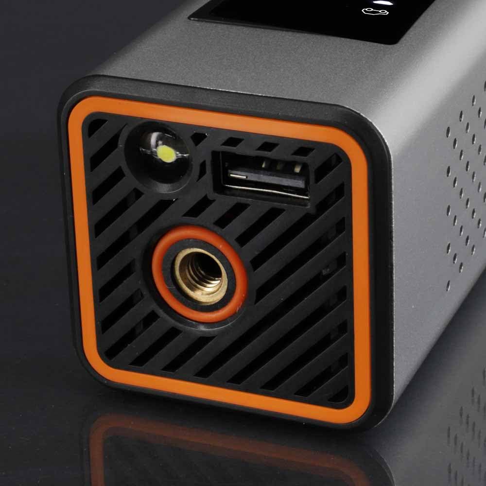 Akku-Luftpumpe 150 PSI, Manometer, USB-C, Auto, Motorrad