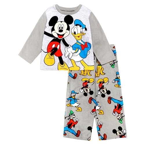 Disney Boys' 2-Piece Loose-fit Pajama Set, Soft & Cute for Kids, 3T