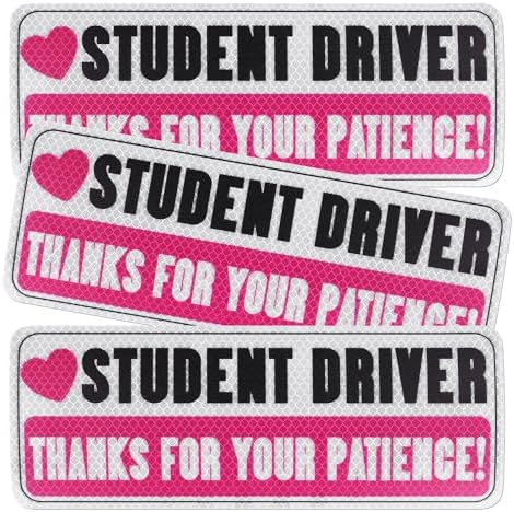 Amazon.com: 3pcs Magnetic Student Driver Stickers, Student Driver ...