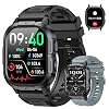 Smart Watch for Men Fitness Tracker: Waterproof Military Digital Mens Watches Running Make Answer Call Smartwatch Android Phone iPhone Samsung Compatible Sleep SpO2 Heart Rate Monitor Step Pedometer
