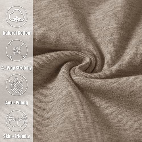 Pudolla Men's Cotton Yoga Sweatpants Athletic Lounge Pants Open Bottom Casual Jersey Pants for Men with Pockets4