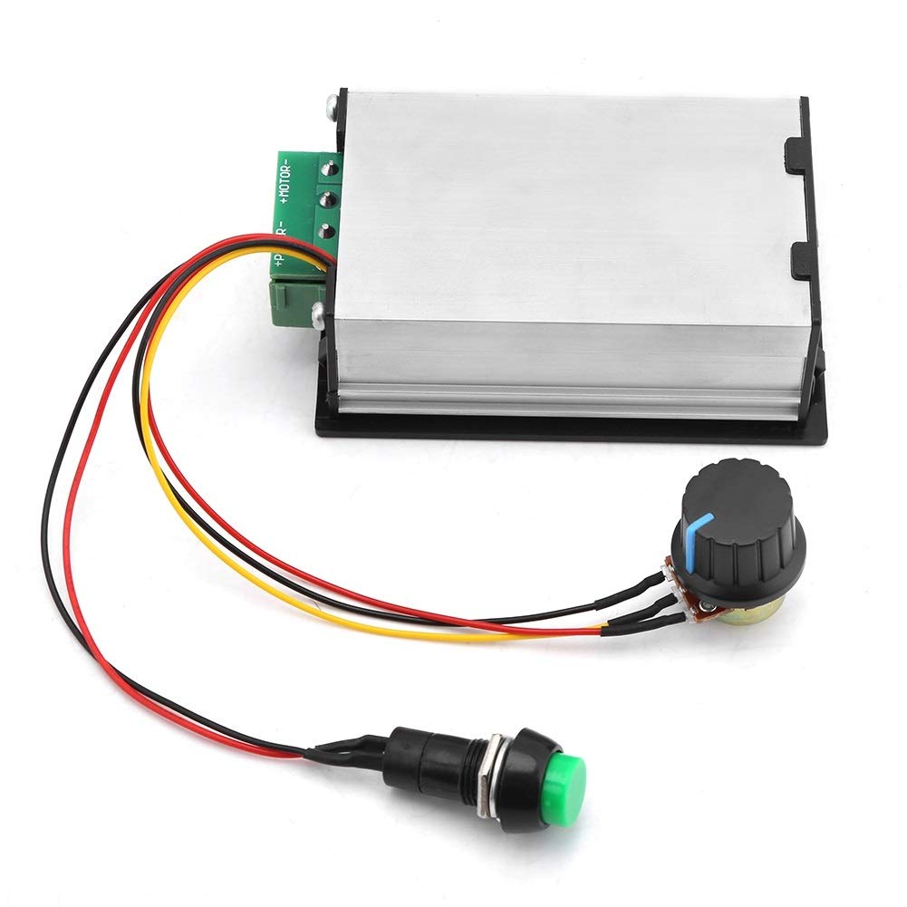 DEWIN Sterownik silnika prądu stałego, 10 szt. DC 6-60 V 12 V 24 V 36 V 48 V 30 A PWM DC regulator prędkości silnika przełącznik rozruchu