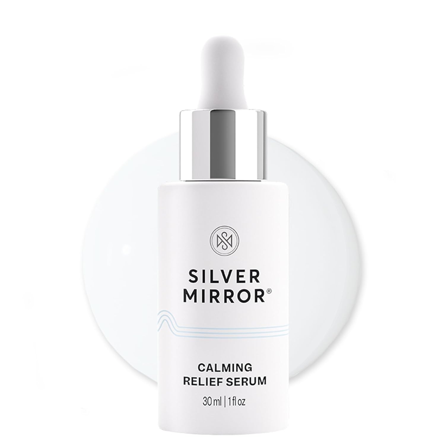 Calming Relief Serum with Niacinamide & Hyaluronic Acid for Sensitive Skin, Hydrating Barrier Repair Serum with Centella, Purslane & Snow Mushroom 1 fl Oz by Silver Mirror