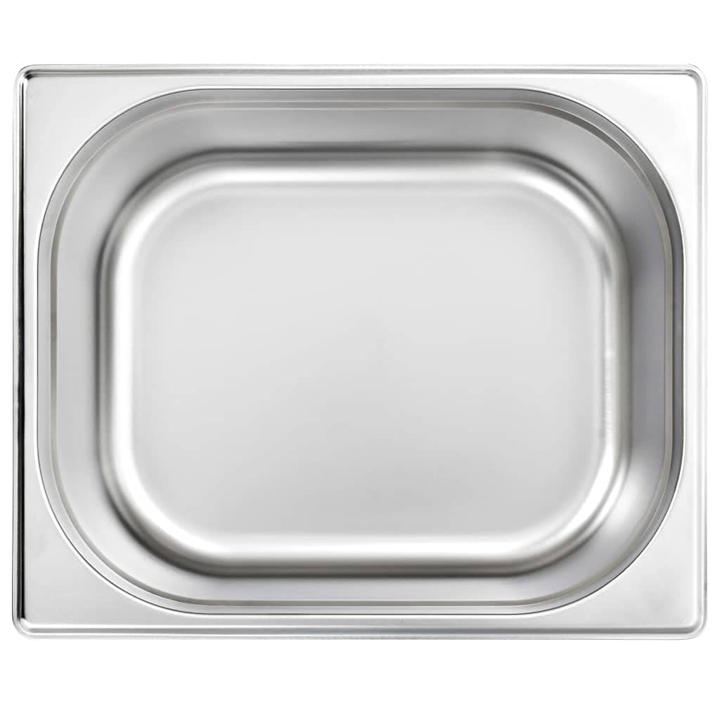 Contenitori Gastronorm 2 pz GN 1/2 200 mm in Acciaio Inox,Accessori Strumenti Cucina,Accessori per scaldavivande a Vapore,Vaschette per scaldavivande a vapore-50890