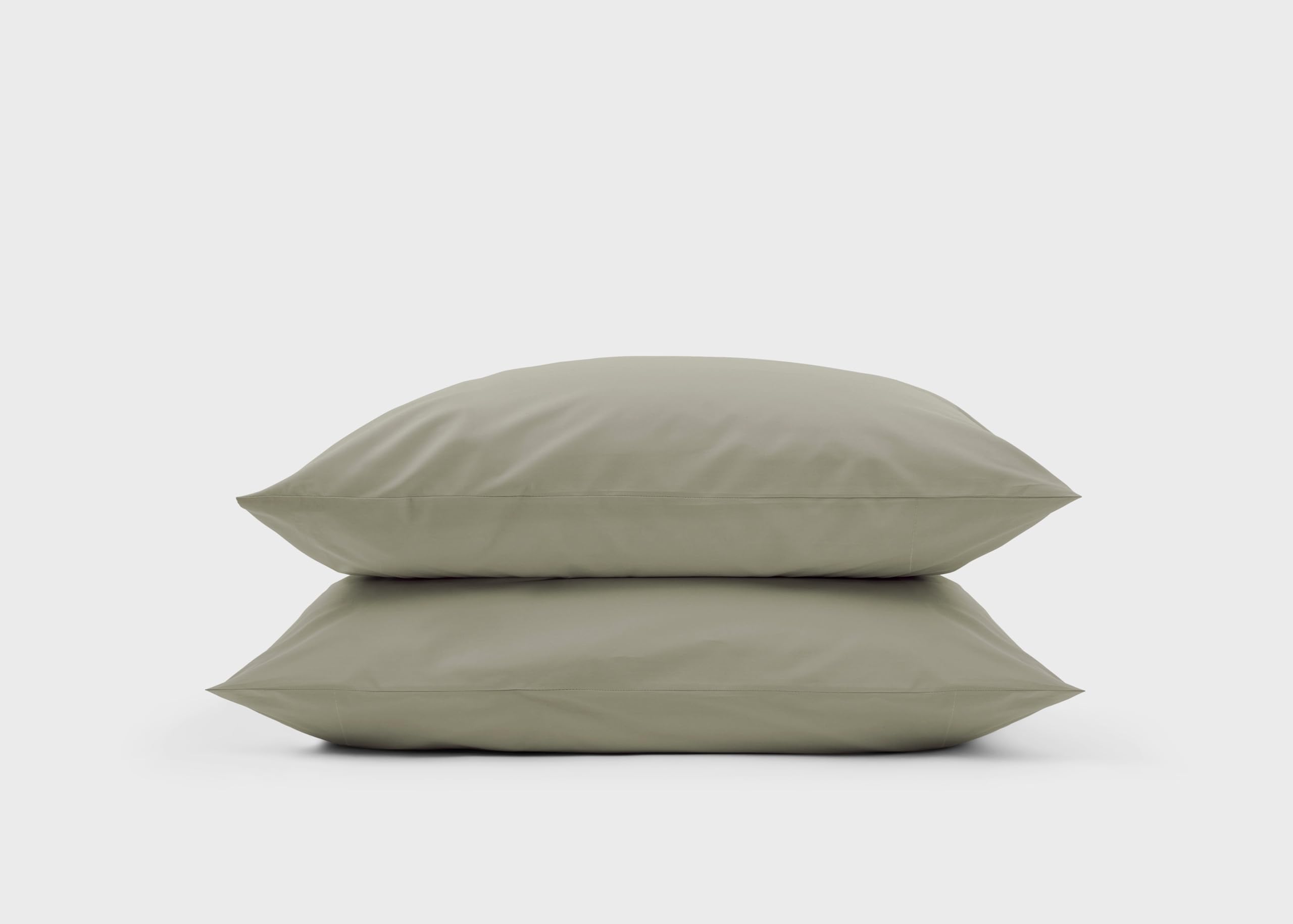 Cotton Percale Pillowcase Pair - 50x75cm / Sage Green