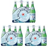 Acqua Minerale Naturale Frizzante San Pellegrino 6x1L (Confezione da 3)