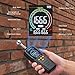 Proster Rechargeable Moisture Meter - Pinless Damp Meter for Walls with 2.4 inch Colour LCD Screen Sound Light Alarm Damp Detector Detects 5-40 mm Depth for Wood Building Cardboard Concrete