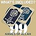 99 Names of Allah Flashcards: Dual Language Quranic Verses - Asma Ul Husna Cards for Memorization & Insight - Arabic & English, Eid & Ramadan Gift - Eid Al Adha Learning, Black & Gold Design – Briston