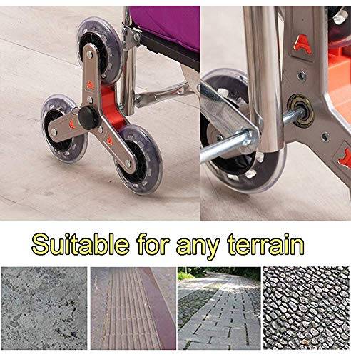 Einkaufstrolley, zusammenklappbarer Einkaufstrolley auf Rädern, abnehmbarer Tasche und faltbares Design, maximale… – Bild 7