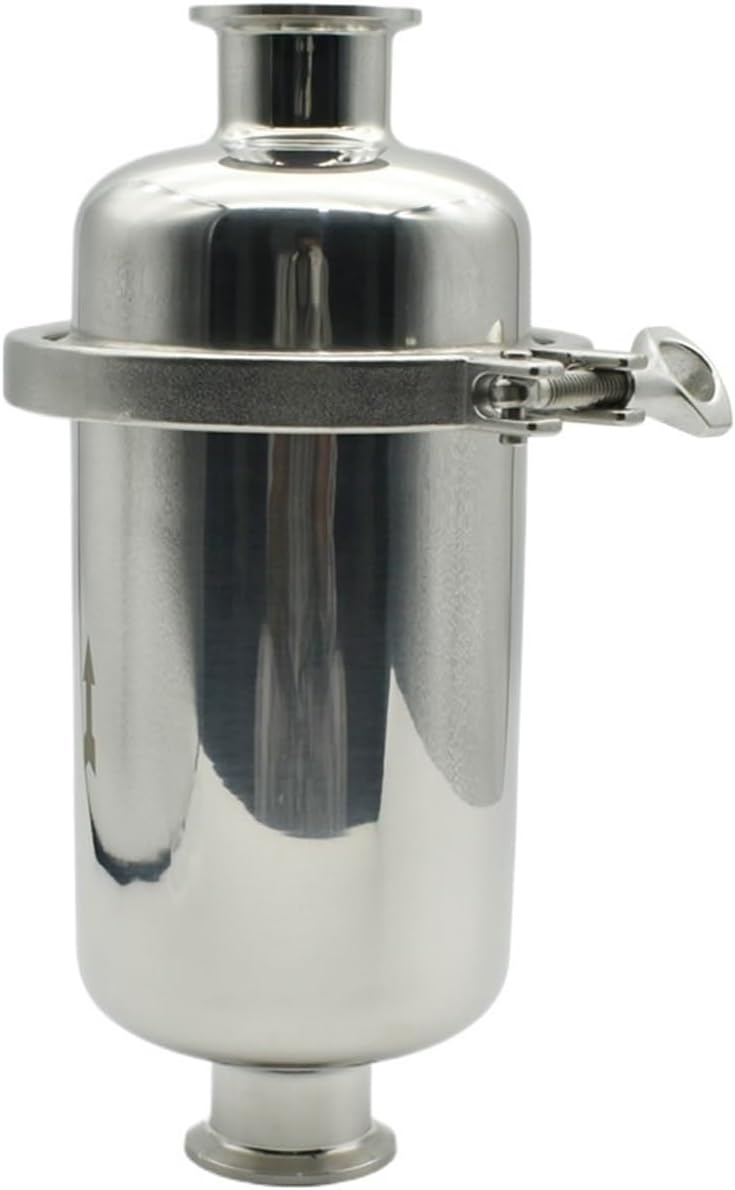 Short inline filter suitable for 38/51mm pipeline x 1.5 "2" Tri Clamp SUS 304/SUS316Lstainless steel homemade beer brewing(SUS316L,38MM FERRULE OD 50.5_300 MESH)