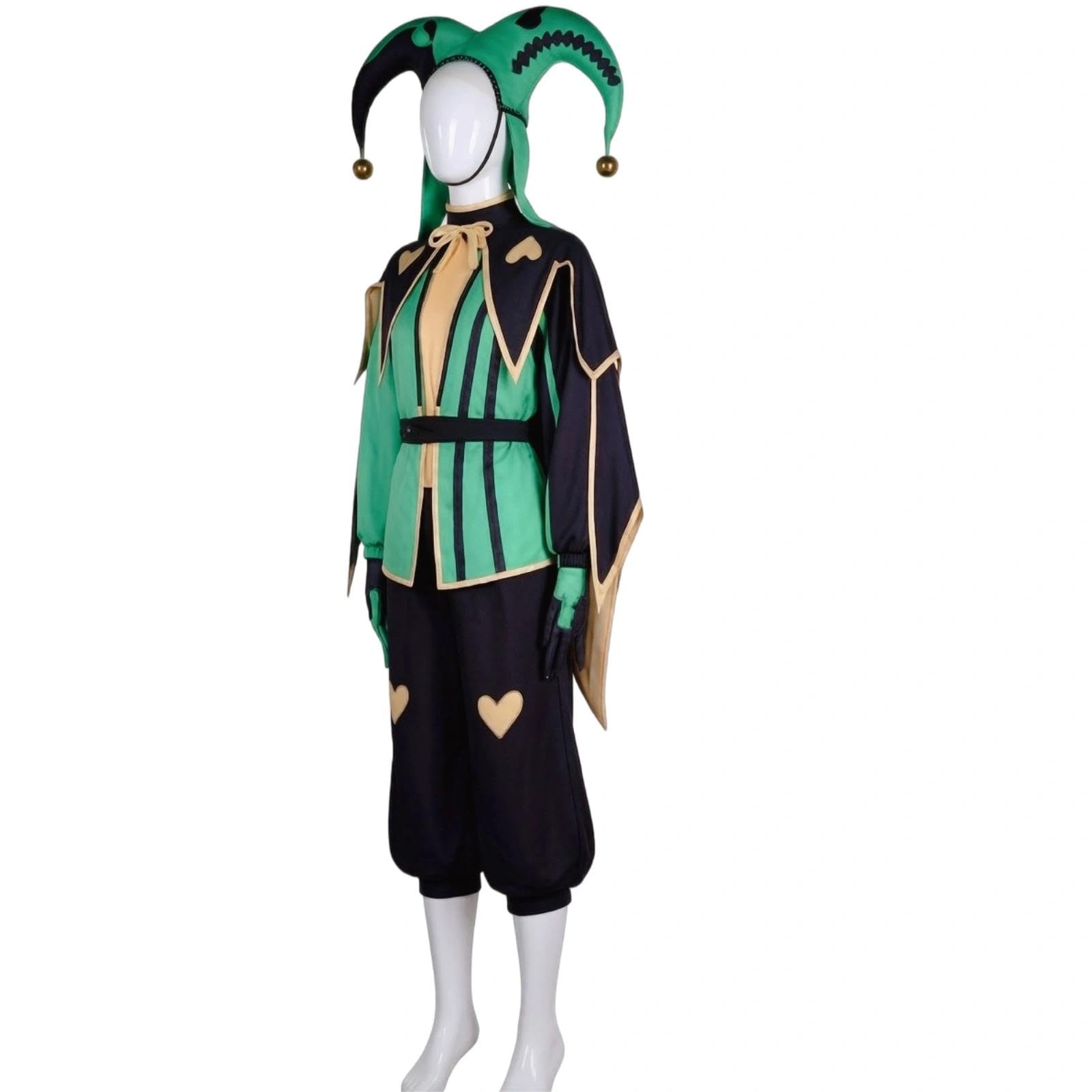 Halloween Kostüm für Erwachsene, Karneval Rollenspiel Cosplay Komplettset – Harlequin Stil