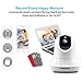 Security Camera System Surveillance Baby Nanny Pet Garage,Two Way Audio Pet Cameras Wireless Home Indoor HD WiFi Baby Monitor with Motion Detection Night Vision for Elder Office Shop (White)