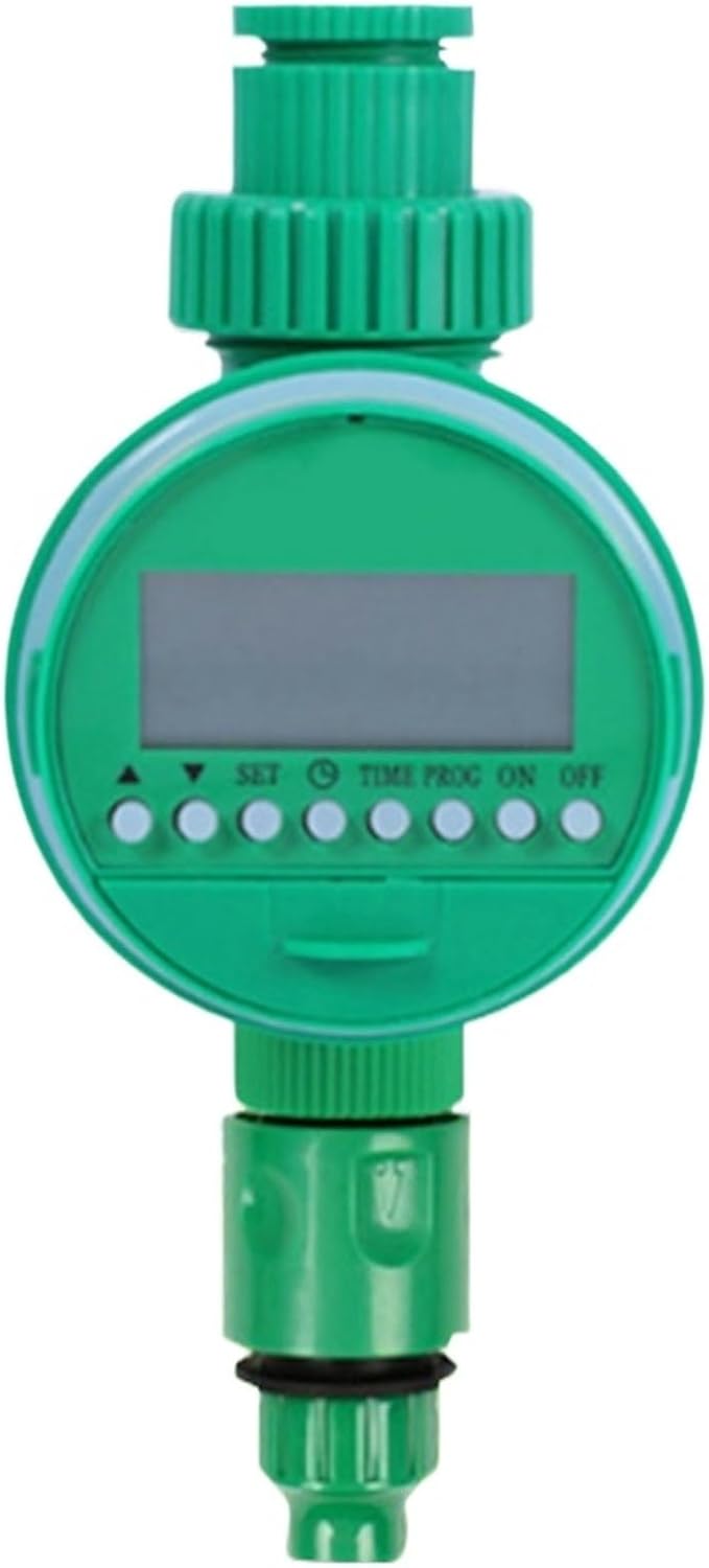 1pc Watering Timer with Display Water Control Clocker Automatic Outdoor Green Portable Drip System Tool