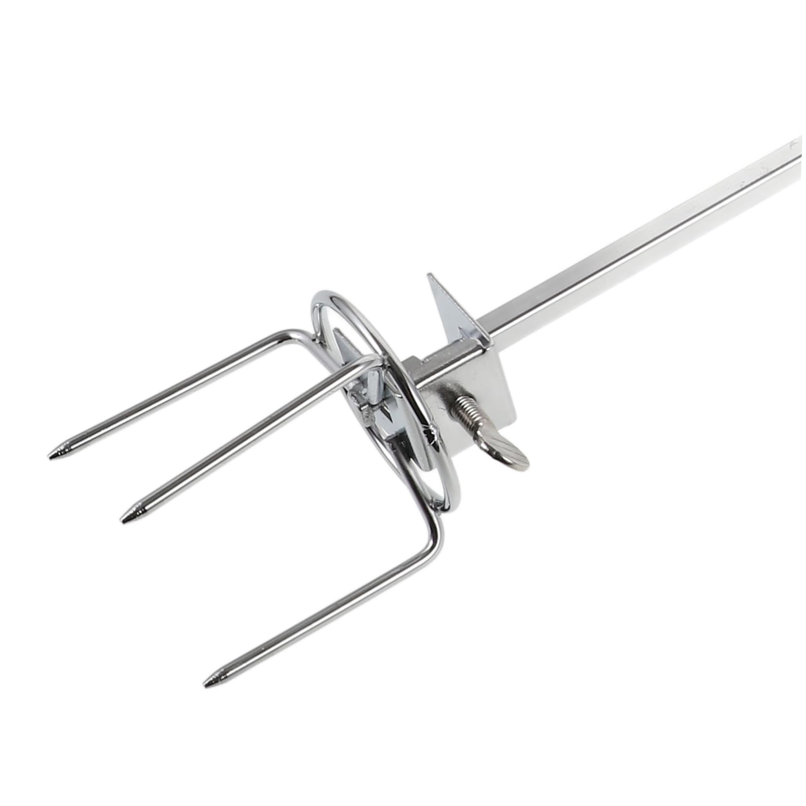 ibasenice 2 Set forchetta da barbecue spiedini alla griglia forchetta per grigliare la carne forchette per grigliate domestiche Fornitura di grigliate di pollo Acciaio inossidabile Silver