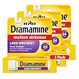 Dramamine All Day Less Drowsy, Motion Sickness Relief, 8 Count, 3 Pack