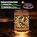 Hummingbird Solar Lanterns Garden Decor Birthday Gifts for Women Mon Grandma Metal Hanging Solar Lights Waterproof Outdoor Decoration for Outside LED Lanterns for Yard Patio Lawn Pathway Landscape