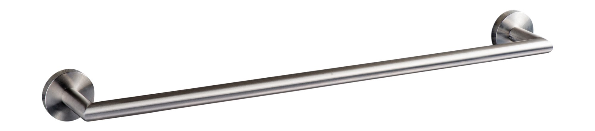 Portasciugamani Scalda Salviette In Acciaio Inox: Staffa Da Bagno A Barra Singola, Lunghezza 60 Cm, Design Moderno Spazzolato