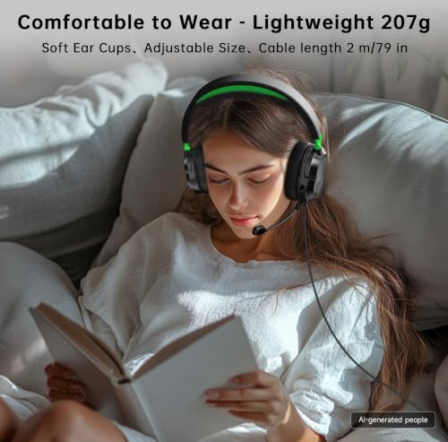 Image of AOC Wired Gaming Headset for Xbox Series X|S & Xbox One, PS5, PC, Clear Mic