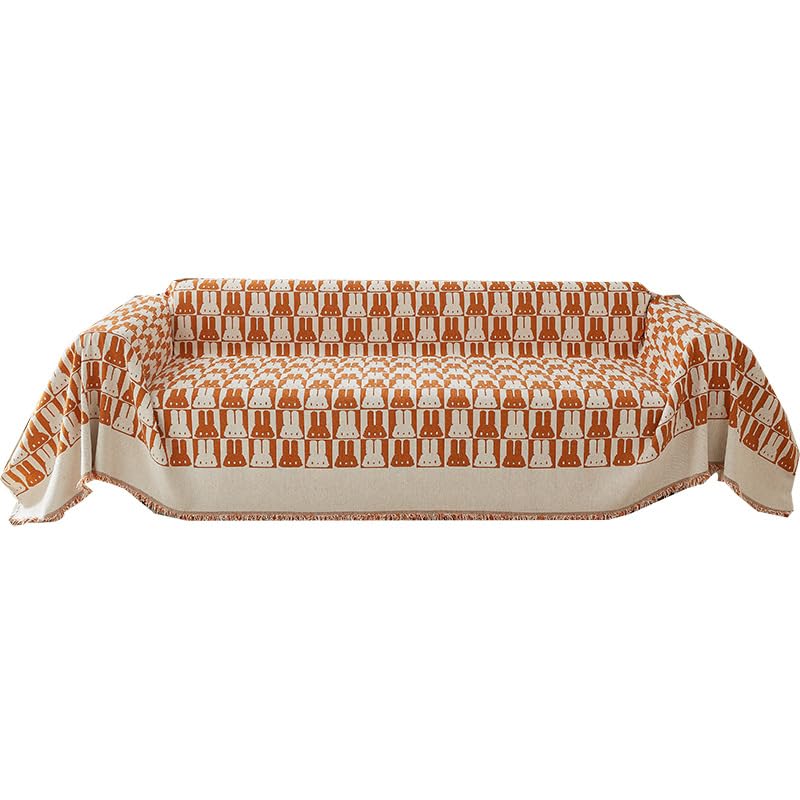 Housse de canapé en chenille de qualité supérieure avec pompons - 6
