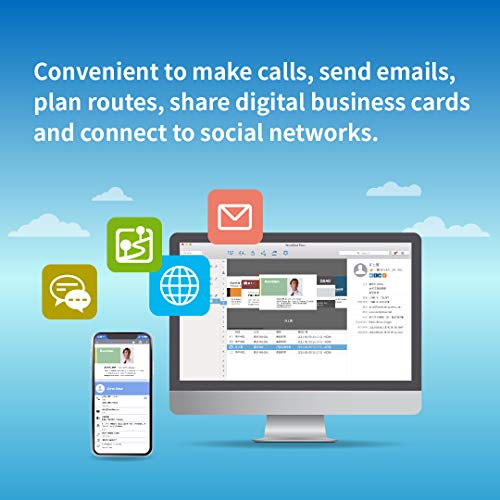 Image of PenPower WorldCard Cloud Business Card Scanner for Window /Mac /Smartphone, Save and Manage Your Contacts by Cloud