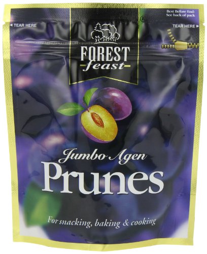 Forest Feast Premium Fruit Doypacks Jumbo Agen Prunes 250 g (Pack of 4)
