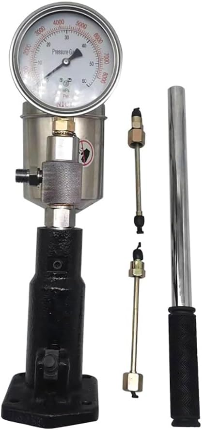 Stainless Steel Hand-Pressed Diesel Engine Fuel Injection Nozzle Tester Atomization Detection Tool, Maximum Pressure 60MPa