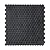 Black Peel and Stick Backsplash Mini Hexagon Tile, Self Adhesive Brushed Metal Surface Honeycomb Stick on Wall Tiles for Kitchen Bathroom(12 Sheets)