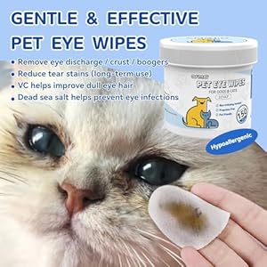 150PC Eyes Wipes for Dogs - Tear Stain Remover for Dogs - Dog Eye Cleaner,Eye Debris, Discharge, Mucus Secretions - Eye Wipes for Dogs & cat Eye Wipes - 3.2 inches (3.2 Large) 150PC Eyes Wipes for Dogs Tear Stain Remover for Dogs Dog Eye CleanerEye Debris Discharge Mucus Secretions Eye Wipes for Dogs cat Eye Wipes 32 inches 32 Large