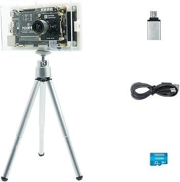 youyeetoo Sipeed AXera-Pi Single Board Computer, M3AXPI AI Low-Light Vision Machine, Jetson Nano Alternative, Includes AXera-Pi SBC, 5inch MIPI Screen, 4M HD Camera, Tripod, USB Cables, 32GB TF Card