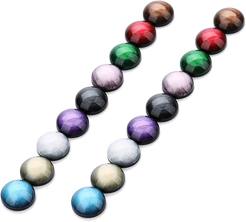 Miniatura 9 de Amosfun 1 30 piezas de broches de resina Cabujones de vidrio DIY Material de la joyería Cuentas de piedras preciosas naturales Accesorios de