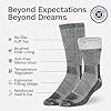 Buttons & Pleats Wool Socks for Men & Women Merino Thermal Warm Cozy Winter Boot Sock #2