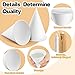 Roshtia 800 Pcs Paper Cone Cups Thicken Disposable Cone Cups for Shaved Ice, Slushies Water Cooler Dispenser, White (4 oz)