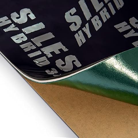 Siless Hybrid 3in1 200 mil 25 sqft Car Sound Deadening mat - Butyl Automotive Sound Deadener - Noise Insulation and Vibration Dampening Material Cover