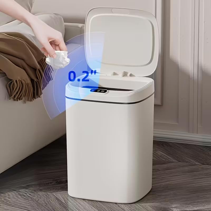Smart Touchless Trash Can with Motion Sensor, Automatic Lid, Multi-Size Garbage Bin for Home & Office (12 Liters)