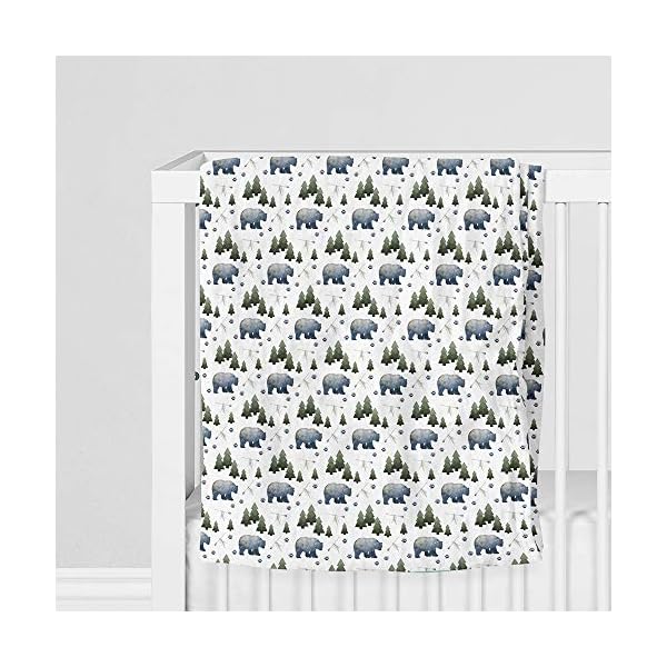 Aenne Baby Musselin Baby Pucksack Pucktuch Puckdecke Waldstammesbär Dimensionen 120 x 120 cm, 1 Stück, luxuriöse weiche… – Bild 7