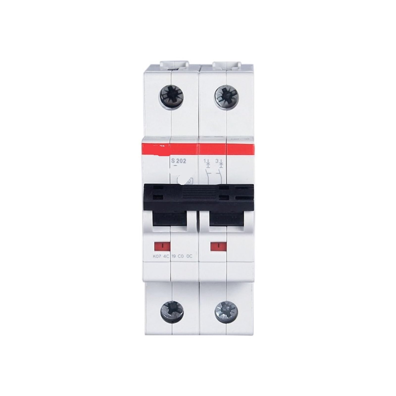 Disjoncteur Miniature S200M S202M-D4 ABB bipolaire 4A pour tableau électrique