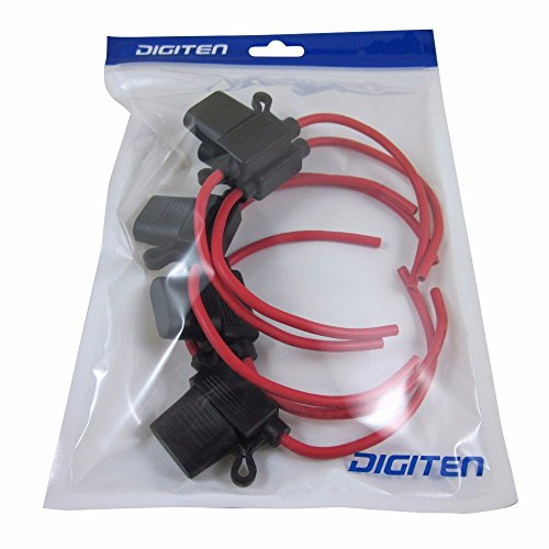 Digiten 12 Gauge In-Line Waterproof Wiring Harness Atc/Ato Automotive Fuse Holder (Pack Of 5) #TOP4