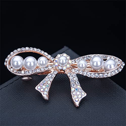 3 Pieces Hair Barrettes For Women Retro French Flower Hair Clips Metal Bronze Hair Pins For Women Girl Hair Styling Accessories #TOP2