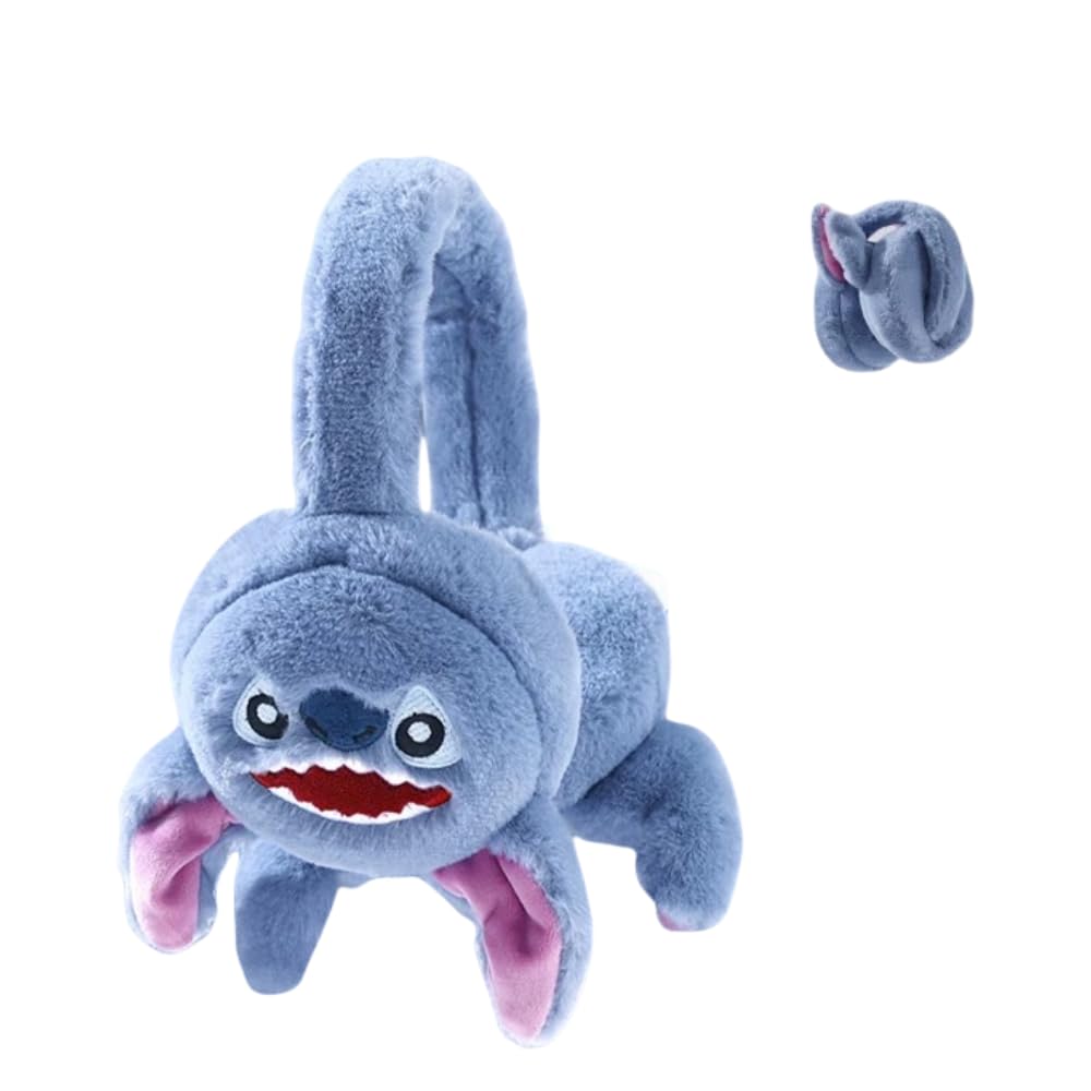 Paraorecchie Invernali FEIFEI'S BOW Per Bambini - Design Spider E Elsa, In Pile Morbido, Taglia Unica - Foto 6