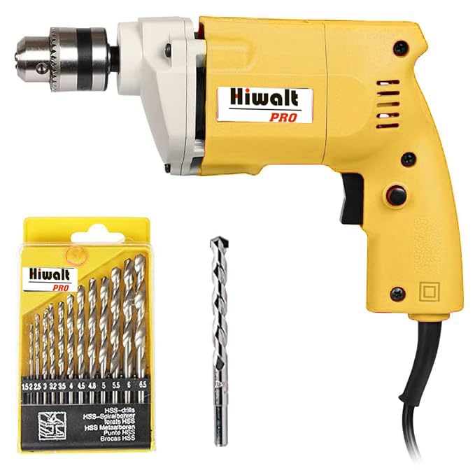 HIWALT PRO 10mm Electric Drill Machine, copper Armature With Free 13Pcs Drill Bits & 1Pc Masonary Bit Combo (B0CZTRSQ99) Amazon Price History, Amazon Price Tracker