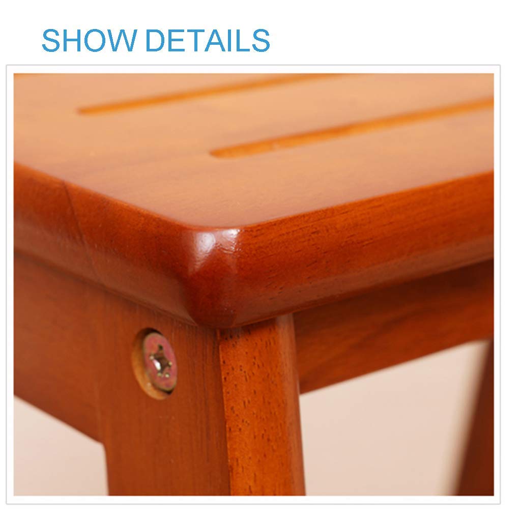 CHEWYNP Taburete Plegable fácil y Conveniente, Silla Plegable de Madera de Roble, Silla de Escalera con 2 escalones para el hogar, Biblioteca Plegable, Cocina, Oficina, escalones portátile