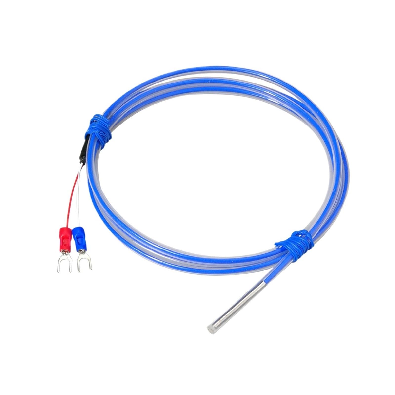 WZPT-035F Ultraniski czujnik temperatury Termopara typu K Sonda Pt100 Kwasoodporna do powlekania użytku chemicznego(Type K 2m)
