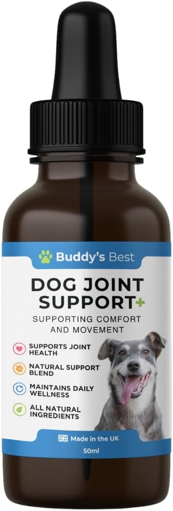 Dog Joint Support Drops | 50ml | Supports Healthy Mobility & Flexibility | Natural Ingredients for Overall Well-Being | Easy-to-Use Liquid Supplement for Dogs of All Breeds