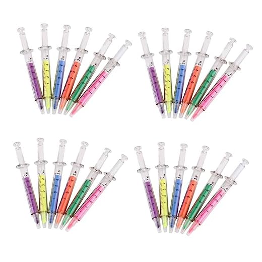 Operitacx 96 Piezas Resaltador De Semana De Las Enfermeras Pluma De Rotuladores De De Pluma De Color El Plastico Familiar Enfermero Bolígrafo