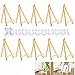 Produktbild Mini Holz Staffelei, 10 Mini Dreieck Holz Display Ständer, 10 Geschenkbögen, verwendet für Hochzeit, Visitenkarte Display, Geburtstagsdekoration
