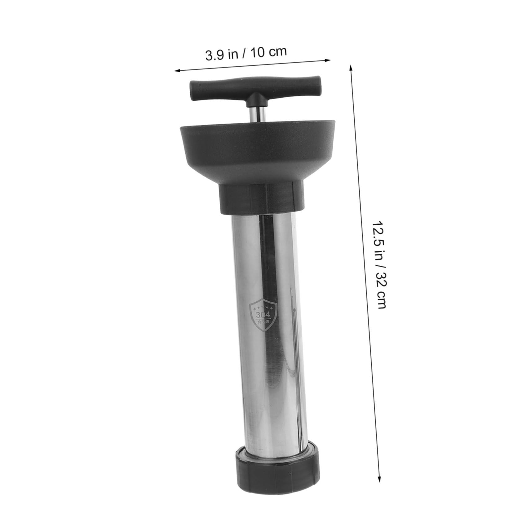 Luxshiny 1set Manual Stainless Steel Sausage Stuffer Tool with Tube for Home and Restaurant Use Ergonomic Design for Filling for Handmade Sausage Making Kitchen Essential